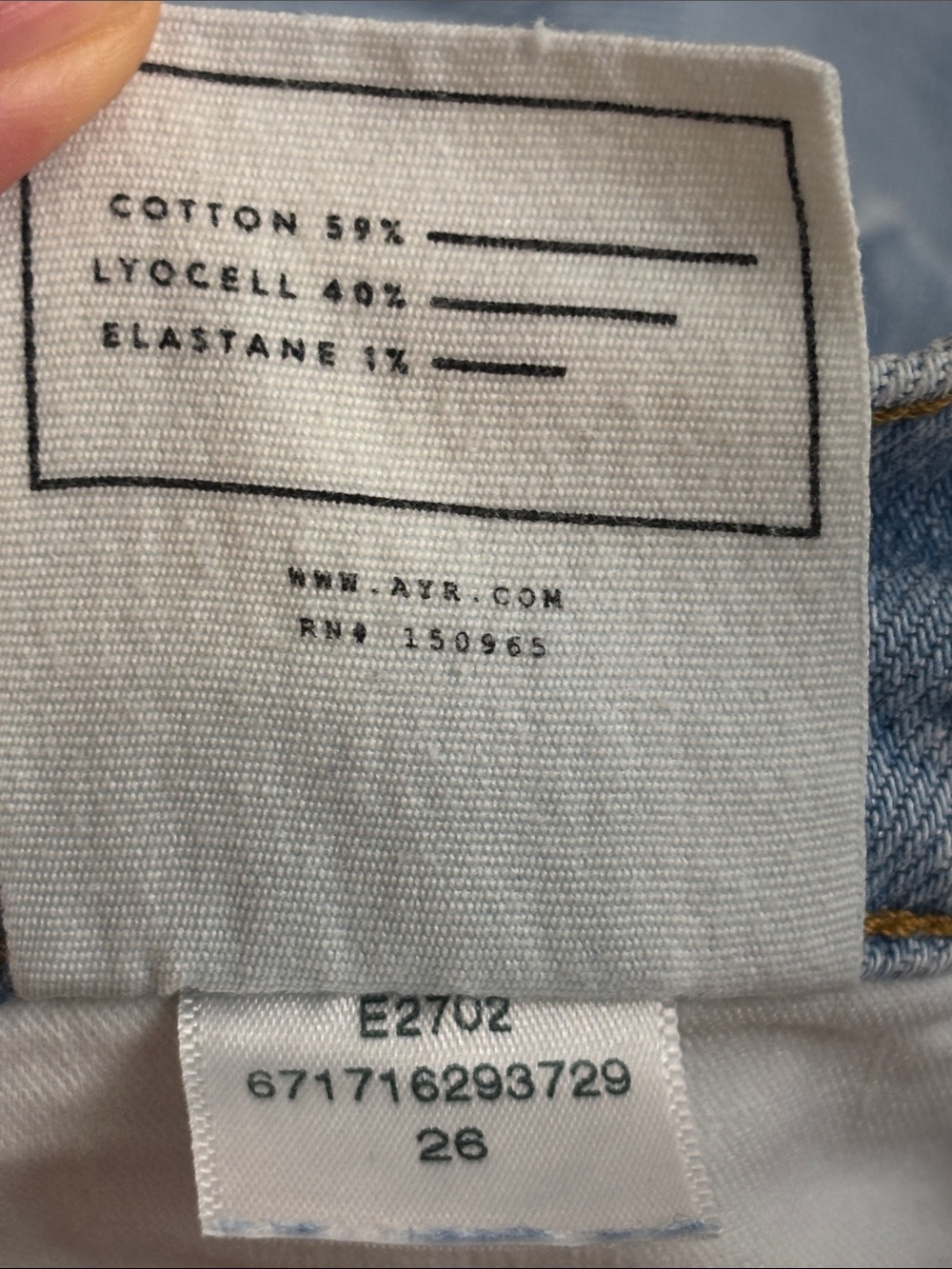 AYR Light Blue The Secret Sauce Wide-Leg Jeans Size 26 - Picture 12 of 12